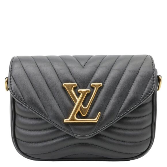 Louis Vuitton  New Wave Multi Pochette Crossbody Bag Black - Picture 1 of 9